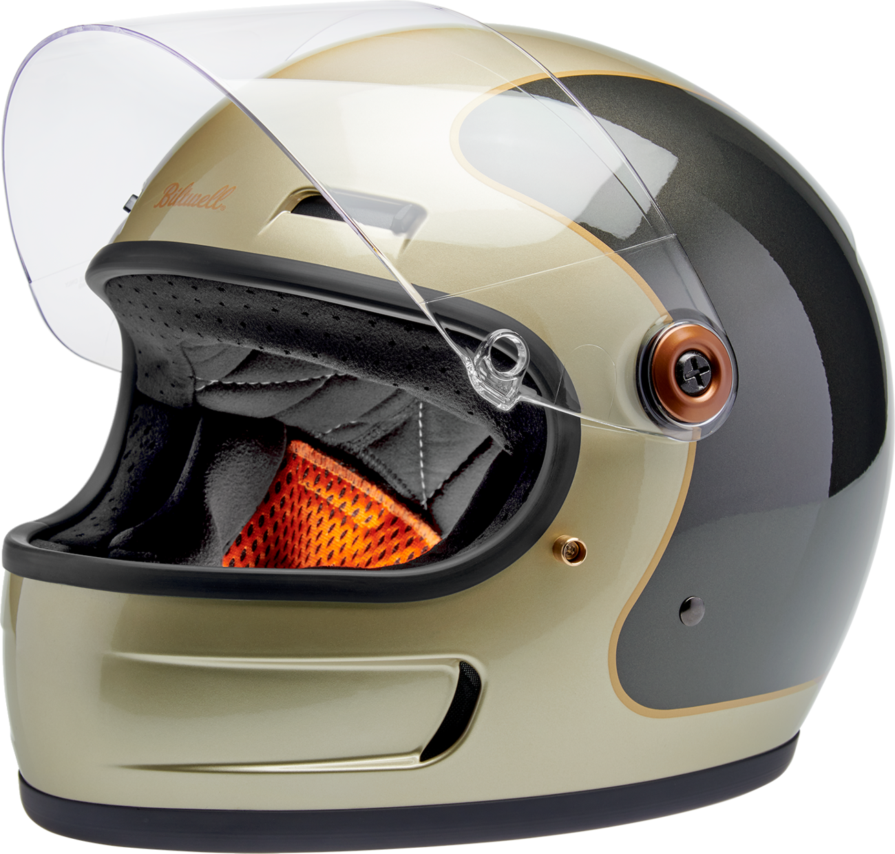 BILTWELL Gringo SV Helmet - Tracker - Gloss Metallic Champagne/Charcoal - XL 1006-5100-505