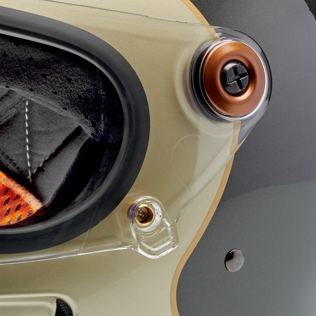 BILTWELL Gringo SV Helmet - Tracker - Gloss Metallic Champagne/Charcoal - Medium 1006-5100-503