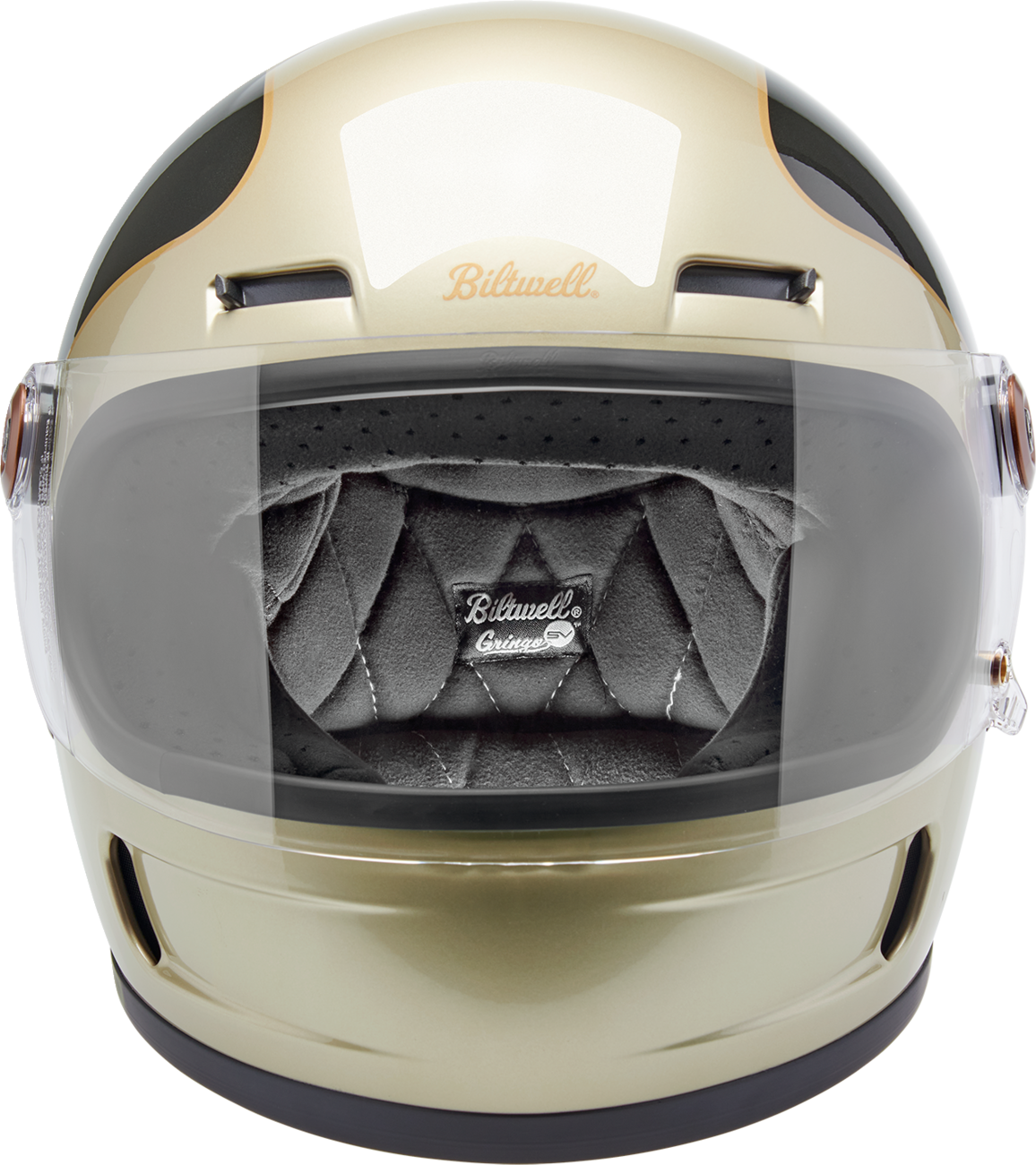 BILTWELL Gringo SV Helmet - Tracker - Gloss Metallic Champagne/Charcoal - Medium 1006-5100-503