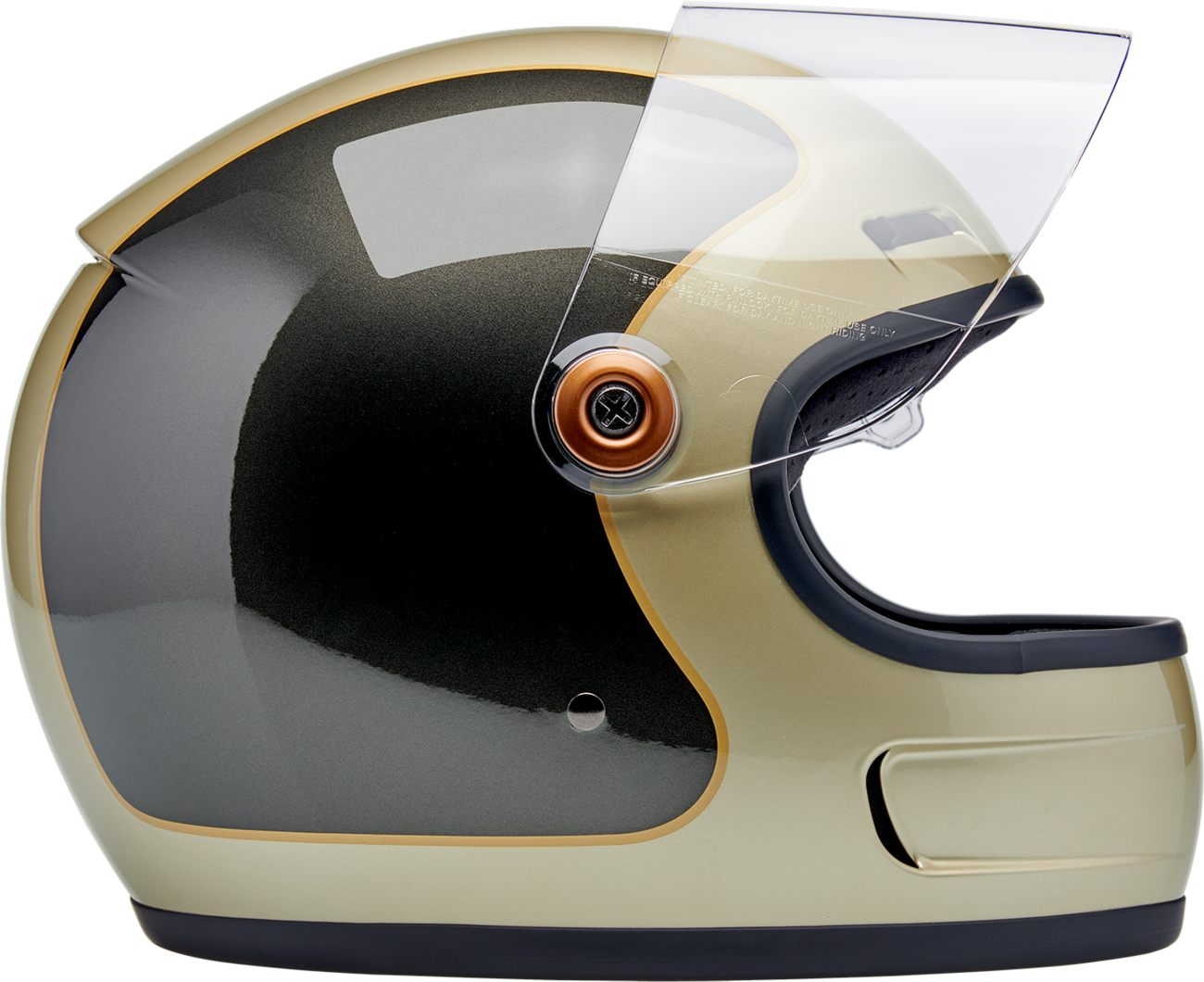 BILTWELL Gringo SV Helmet - Tracker - Gloss Metallic Champagne/Charcoal - Medium 1006-5100-503