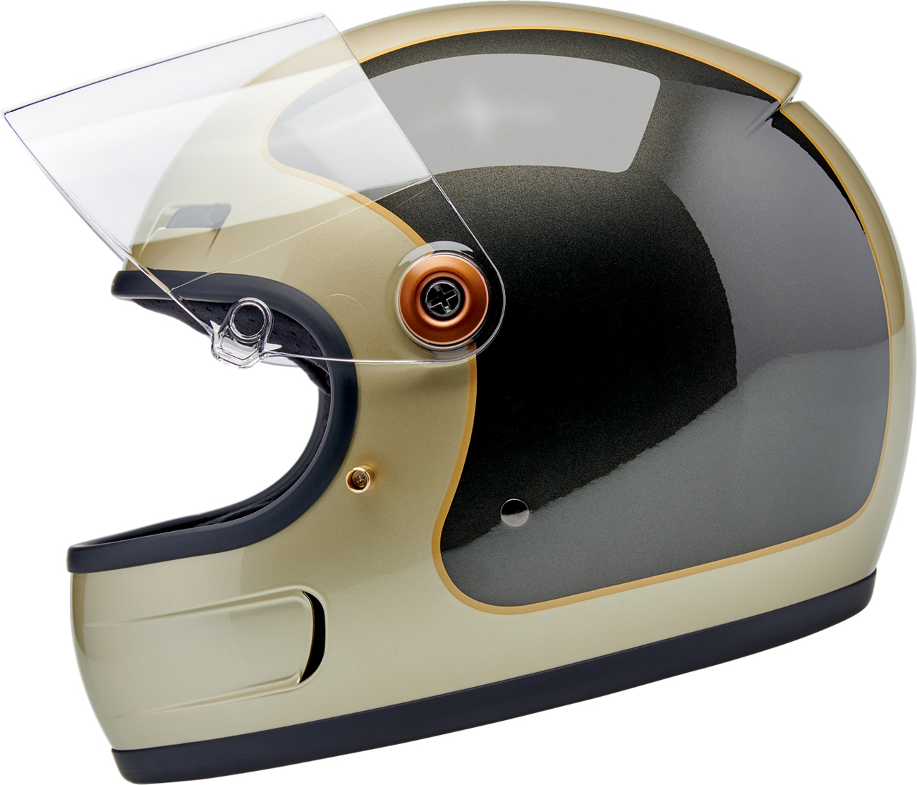 BILTWELL Gringo SV Helmet - Tracker - Gloss Metallic Champagne/Charcoal - Medium 1006-5100-503