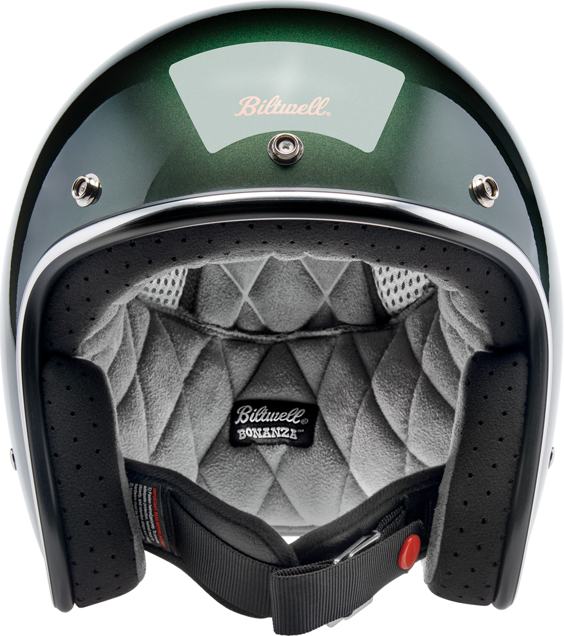BILTWELL Bonanza Helmet - Metallic Sierra Green - Large 1001-324-204