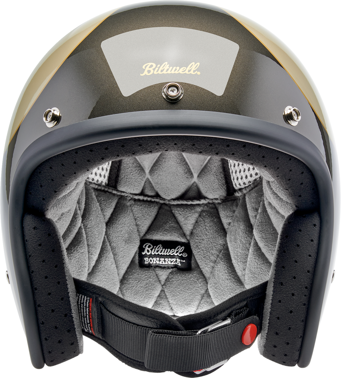 BILTWELL Bonanza Helmet - Scallop - Metallic Charcoal/Champagne - XS 1001-589-201
