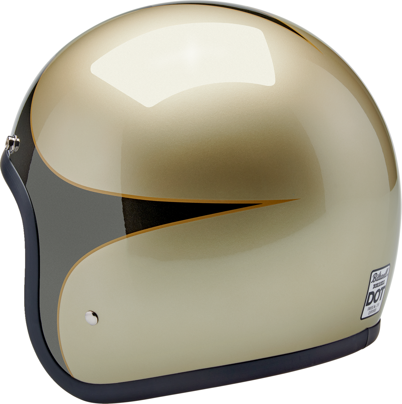 BILTWELL Bonanza Helmet - Scallop - Metallic Charcoal/Champagne - XS 1001-589-201