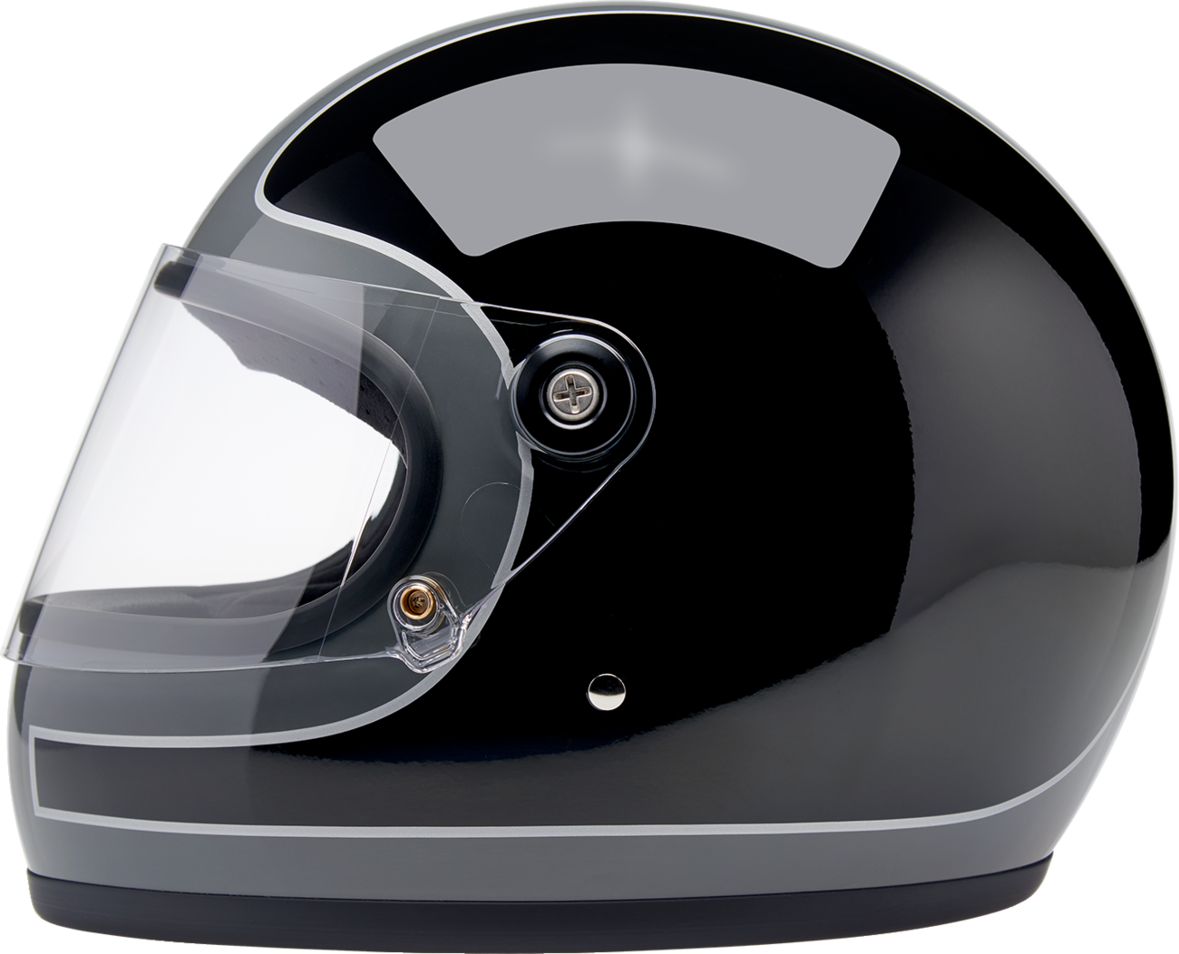 BILTWELL Gringo S Helmet - Tracker - Gloss Storm Gray/Black - XS 1003-562-501