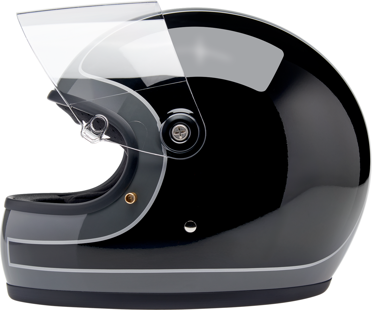 BILTWELL Gringo S Helmet - Tracker - Gloss Storm Gray/Black - XS 1003-562-501