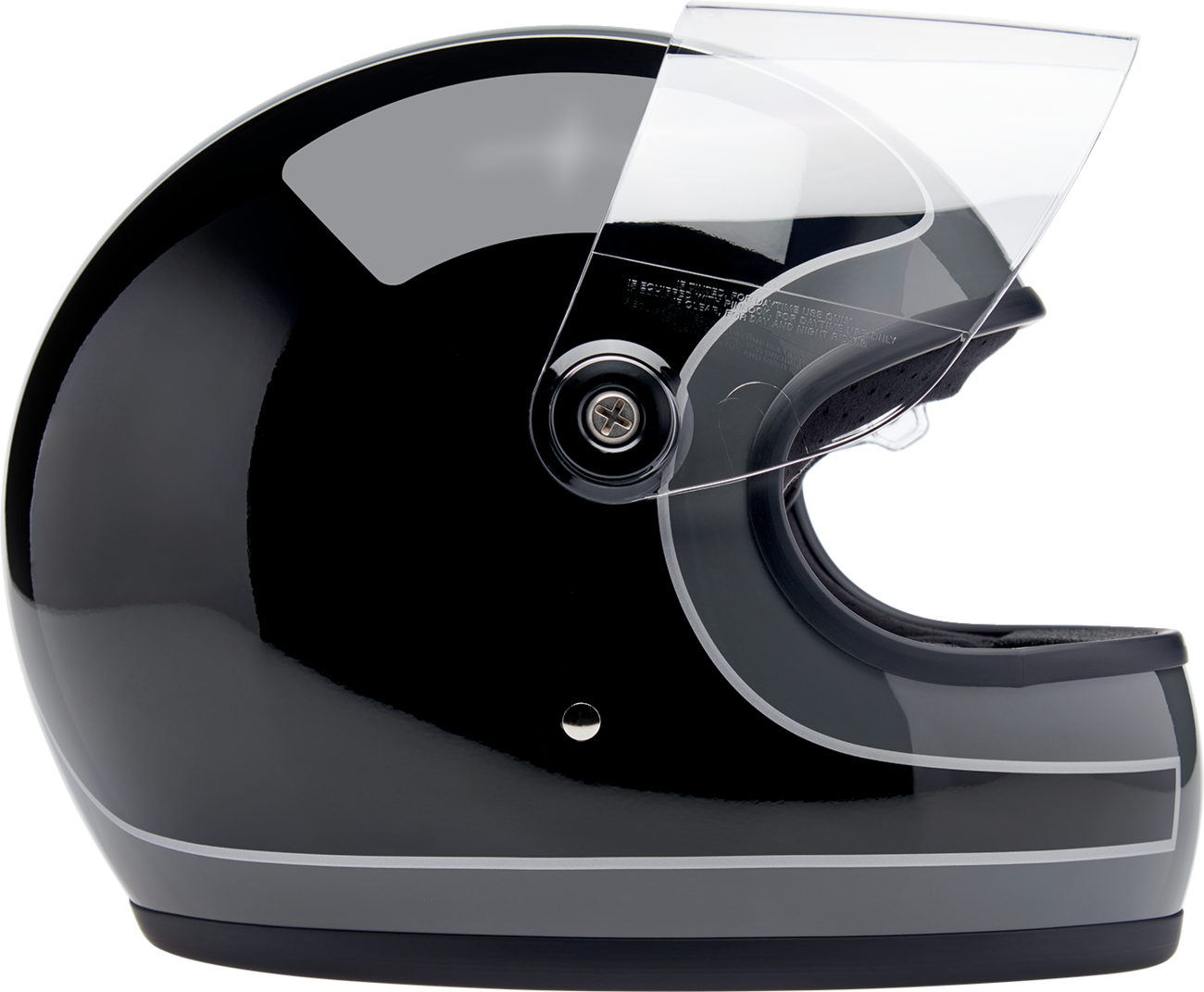 BILTWELL Gringo S Helmet - Tracker - Gloss Storm Gray/Black - XS 1003-562-501