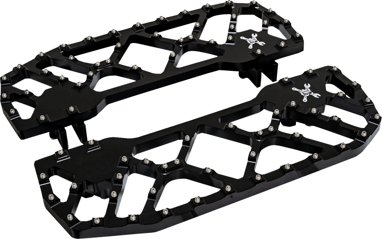 BURLY BRAND MX-Evolution Floorboards - Rider - Black - FLH/FLT '85-'25 B13-1053B