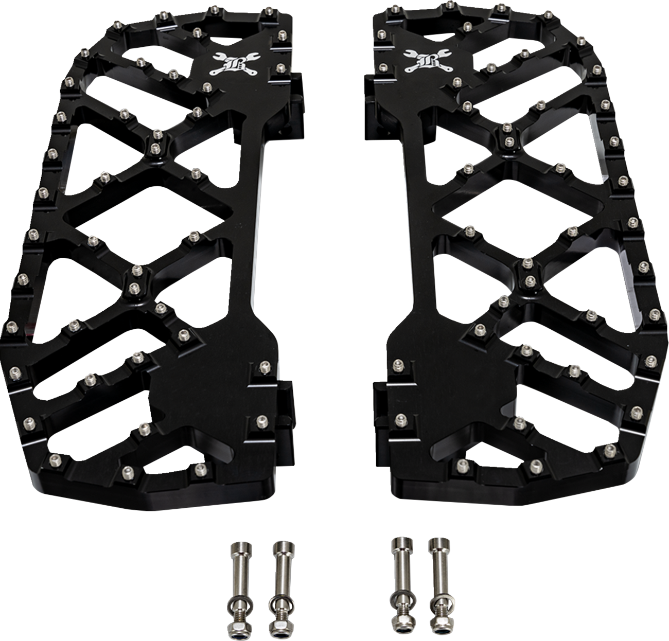 BURLY BRAND MX-Evolution Floorboards - Rider - Black - FLH/FLT '85-'25 B13-1053B