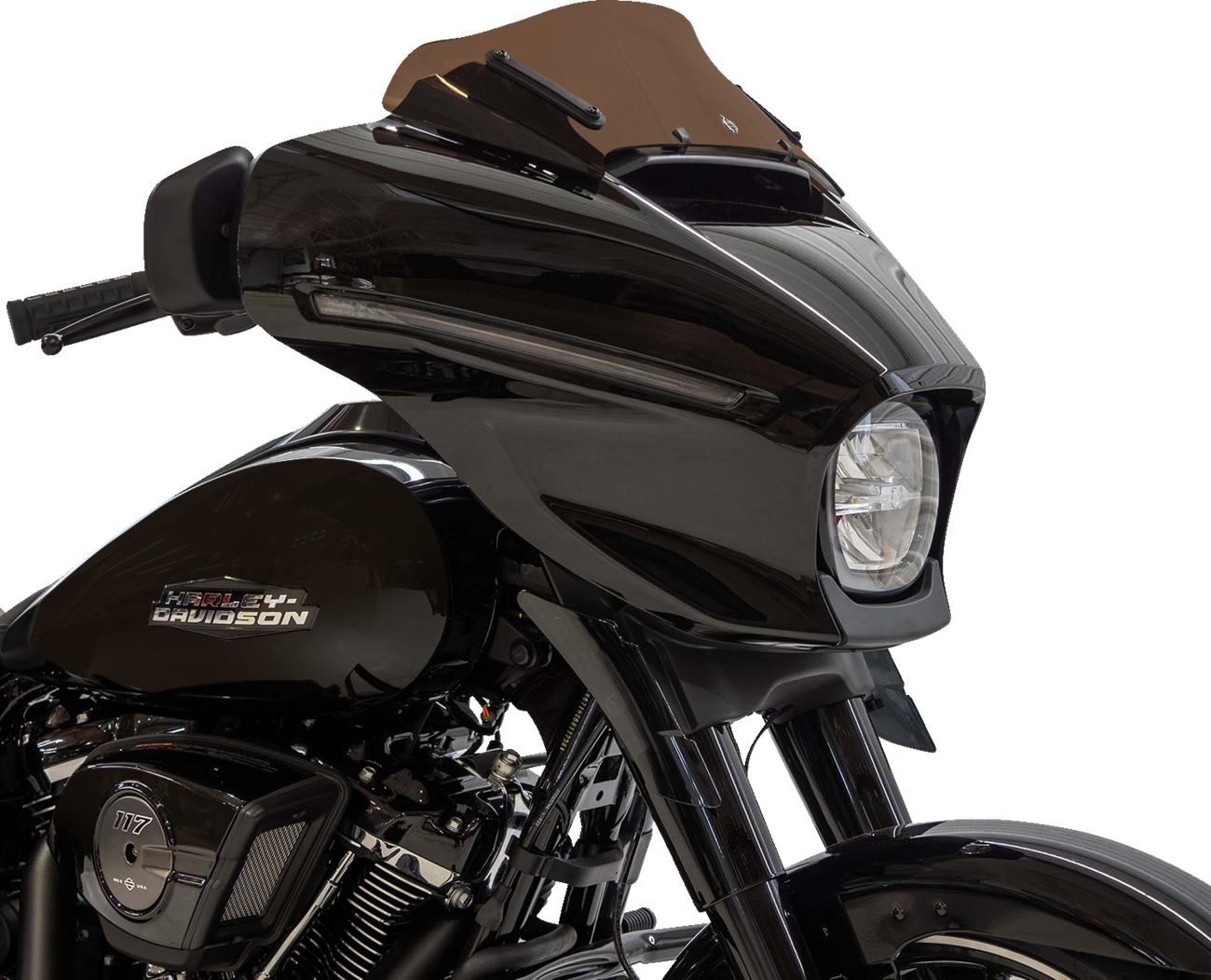 KLOCK WERKS Kolor Flare™ Windshield - 6-1/2" - Bronze - FLHX KWW-01-0747