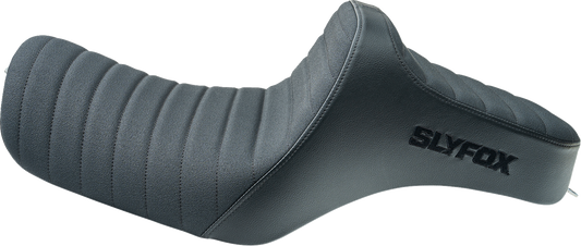 SLYFOX High Noon Seat - Vinyl with Classic Stitch and Black Logo - Black Stitch - XL (2004-2022) | Part Number 4709A-SlyFox