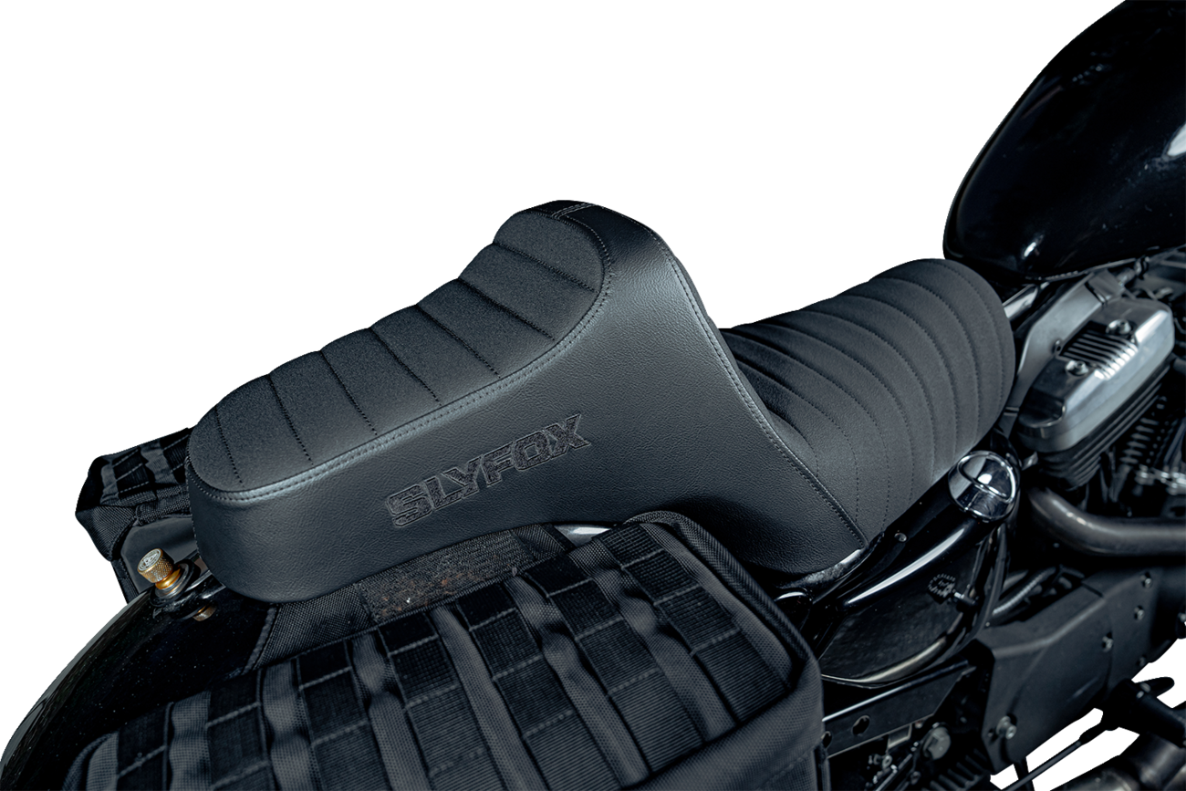 SLYFOX High Noon Seat - Vinyl with Classic Stitch and Black Logo - Black Stitch - XL (2004-2022) | Part Number 4709A-SlyFox