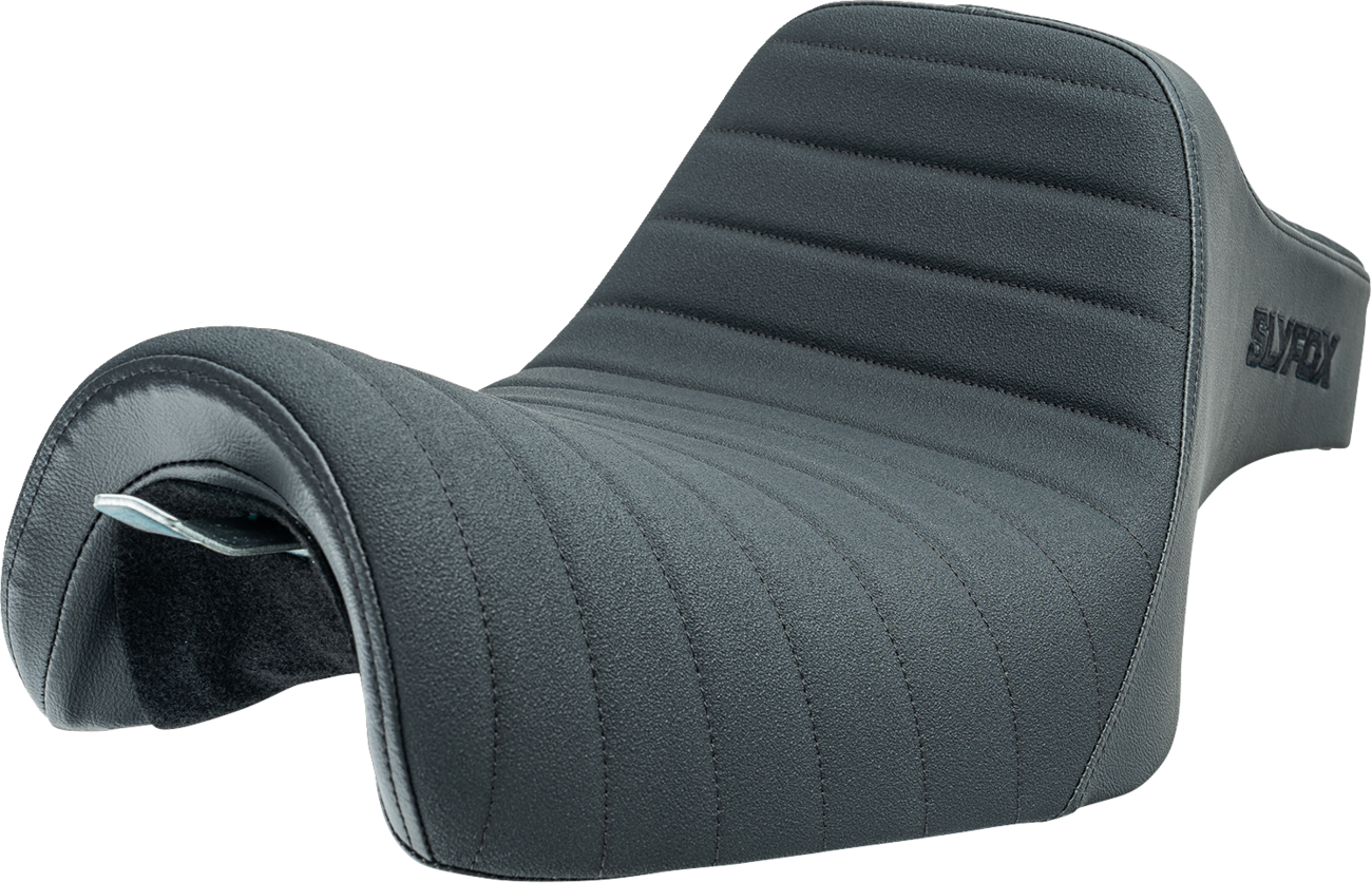 SLYFOX High Noon Seat - Vinyl with Classic Stitch and Black Logo - Black Stitch - XL (2004-2022) | Part Number 4709A-SlyFox