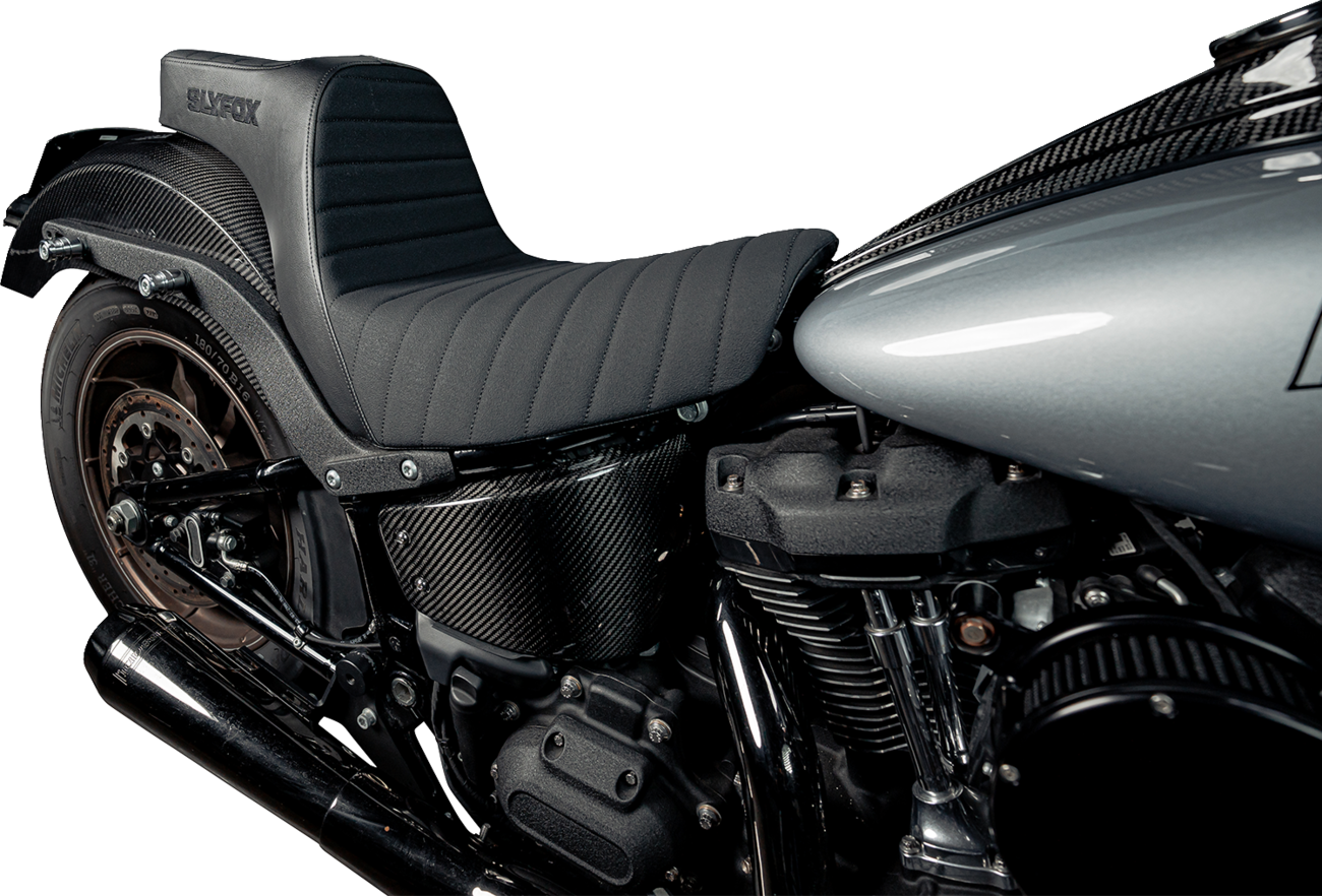 SLYFOX High Noon Seat - Vinyl with Classic Stitch and Black Logo for FL/FX 2018-2024 | Part 4701A-slyfox