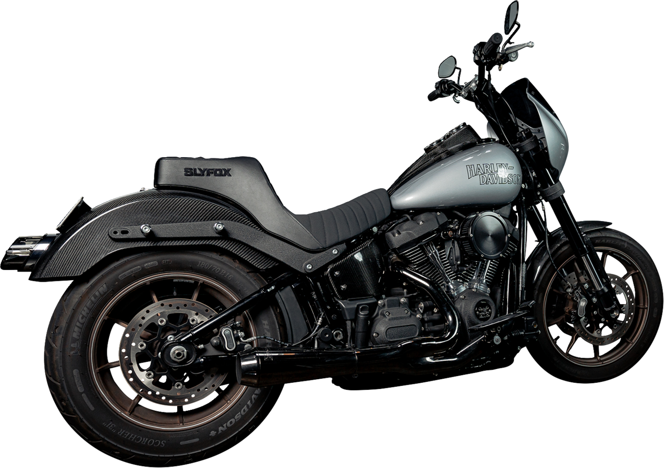 SLYFOX High Noon Seat - Vinyl with Classic Stitch and Black Logo for FL/FX 2018-2024 | Part 4701A-slyfox