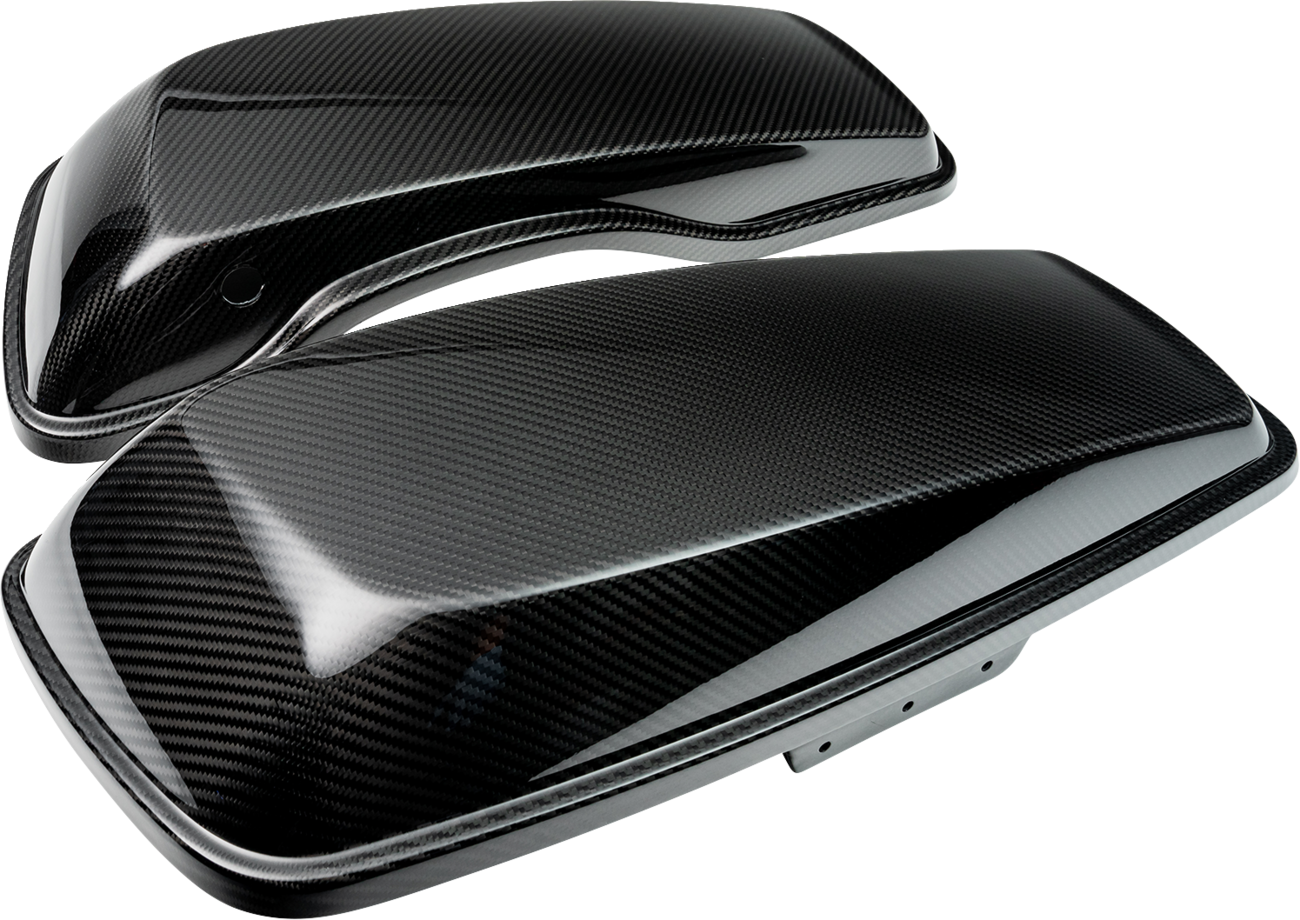 SLYFOX Carbon Gloss Saddlebag Lids for Harley-Davidson FL 2014-2023 - Part 1020-SBLC-G
