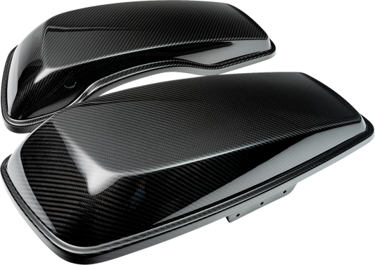 SLYFOX Carbon Gloss Saddlebag Lids for Harley-Davidson FL 2014-2023 - Part 1020-SBLC-G