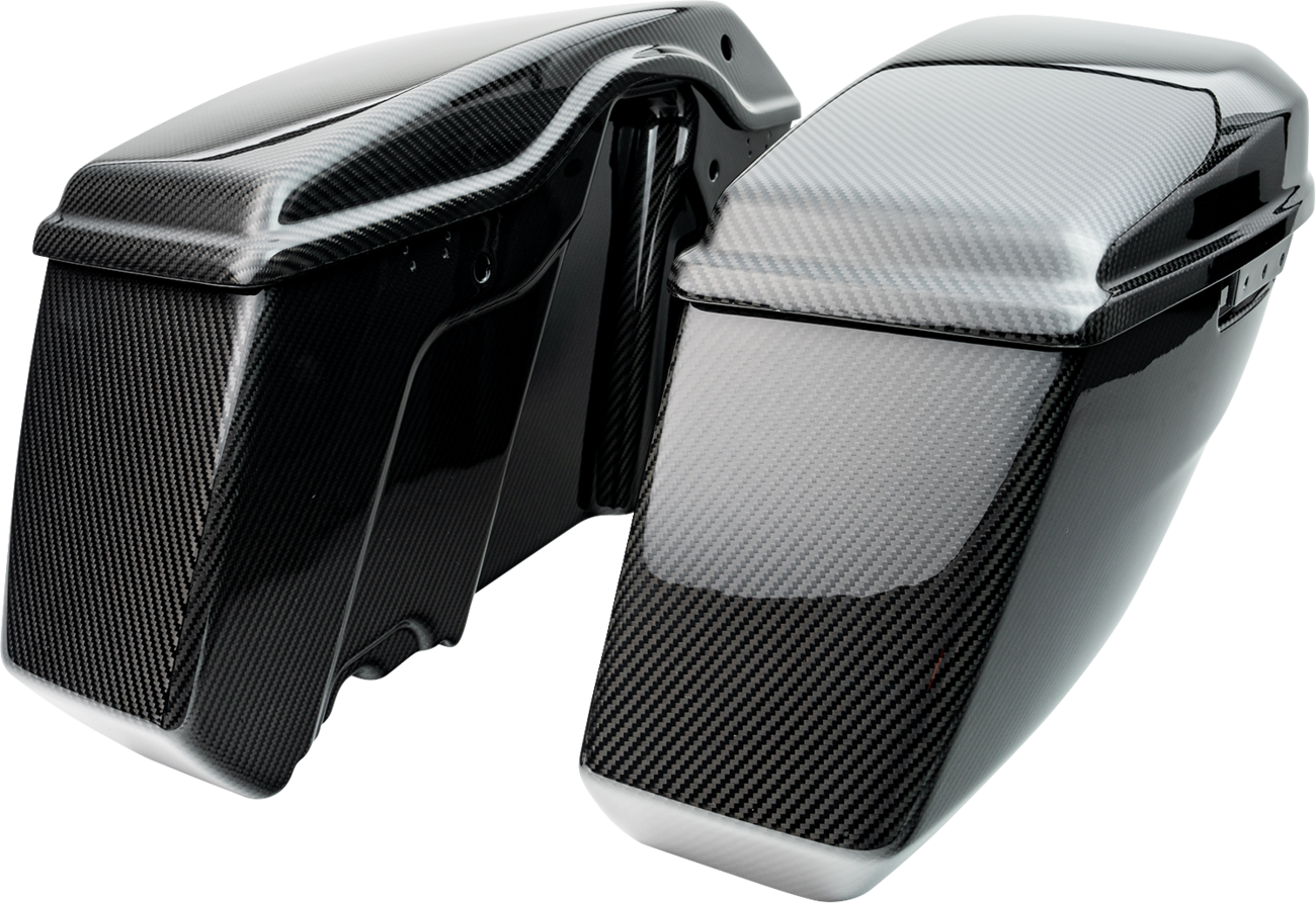 SLYFOX Carbon Gloss Saddlebag Bottoms for FL '24-'25 - Part Number 1022-SBTC-G