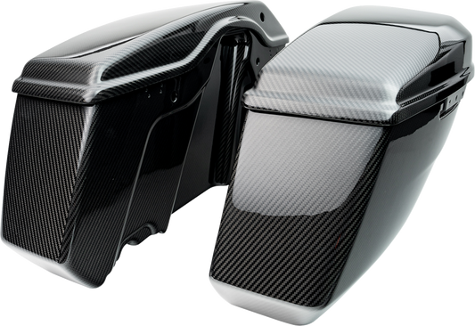 SLYFOX Carbon Gloss Saddlebag Bottoms for FL '24-'25 - Part Number 1022-SBTC-G