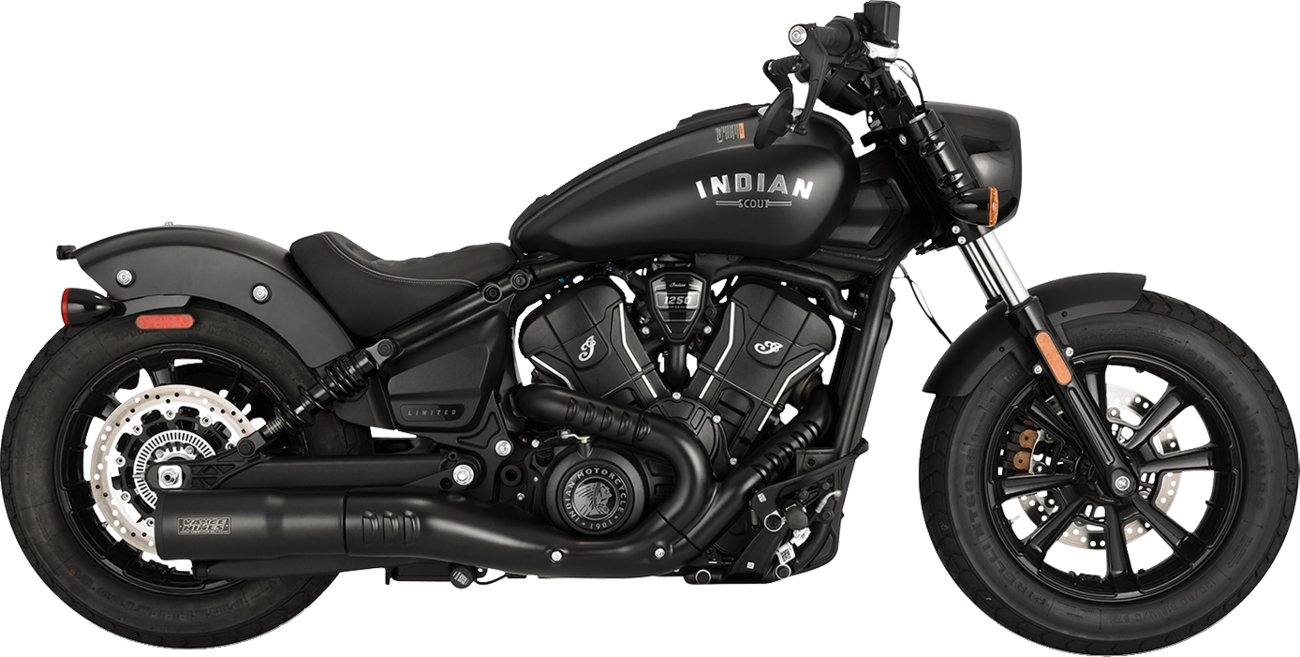 Vance & Hines Hi-Output Slip-On Muffler 48627 for Indian Scout and Bobber, Black