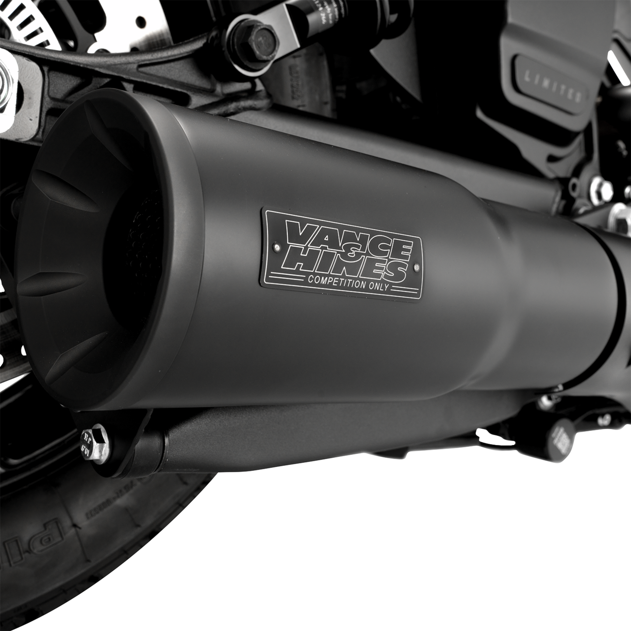 Vance & Hines Hi-Output Slip-On Muffler 48627 for Indian Scout and Bobber, Black