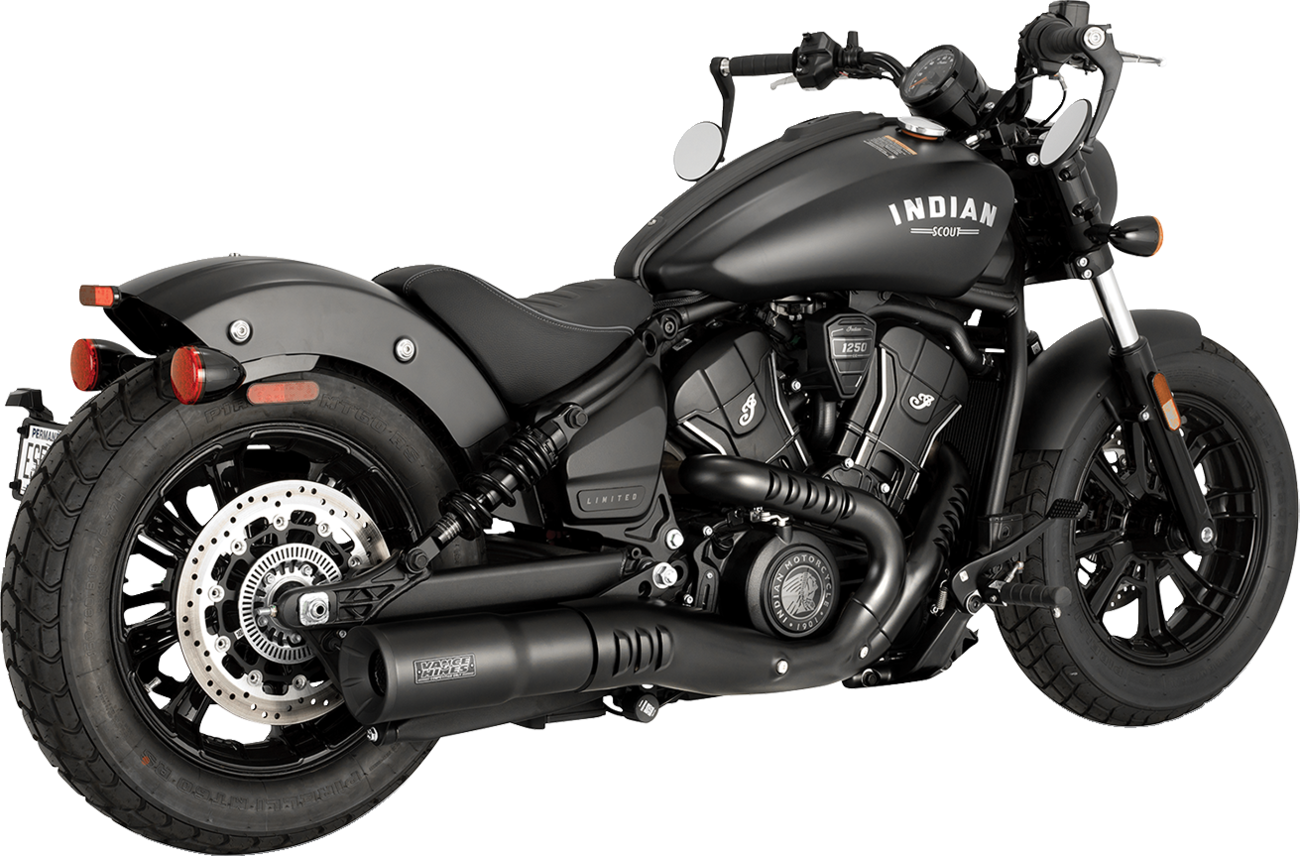Vance & Hines Hi-Output Slip-On Muffler 48627 for Indian Scout and Bobber, Black