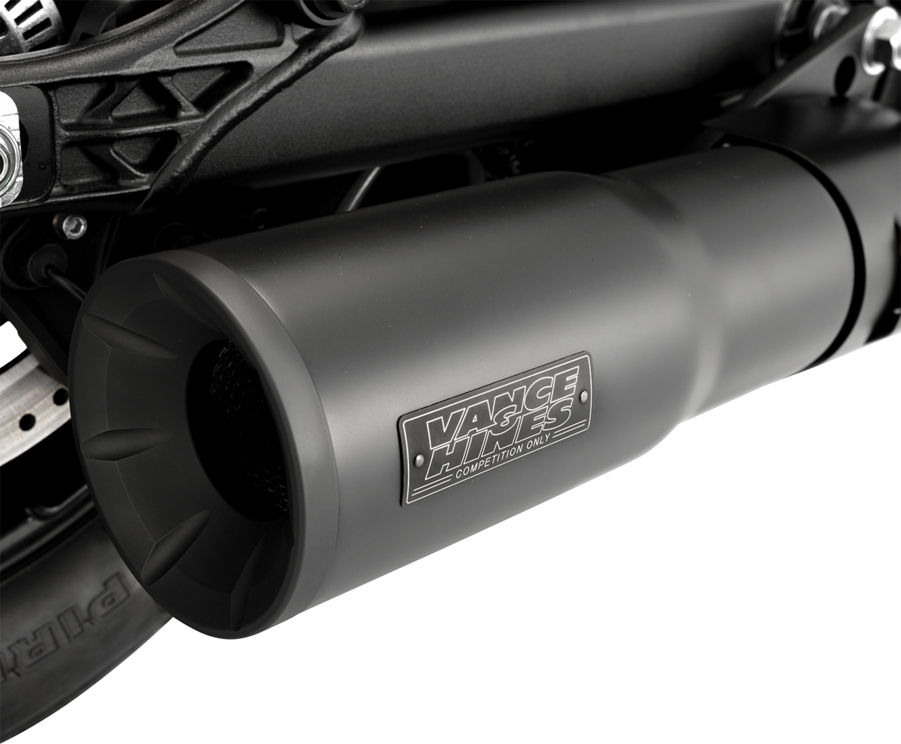 Vance & Hines Hi-Output Slip-On Muffler 48627 for Indian Scout and Bobber, Black