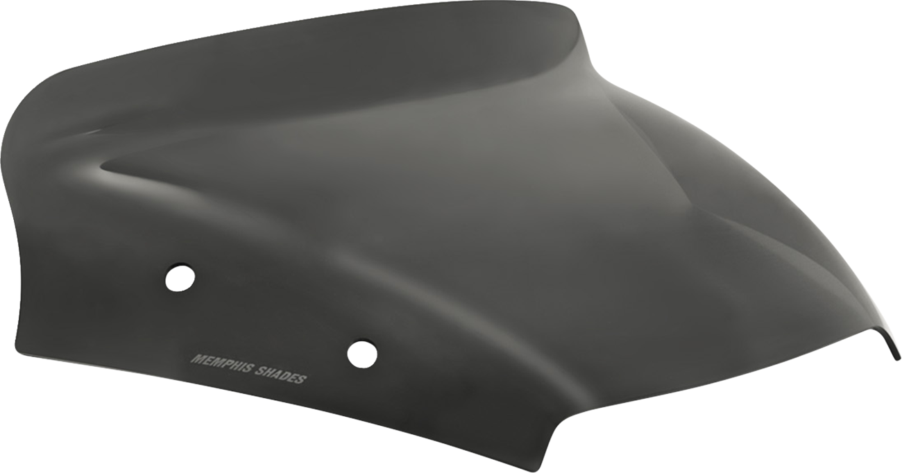 MEMPHIS SHADES Spoiler Windshield - 3" - Dark Black Smoke - FLTR MEP88110