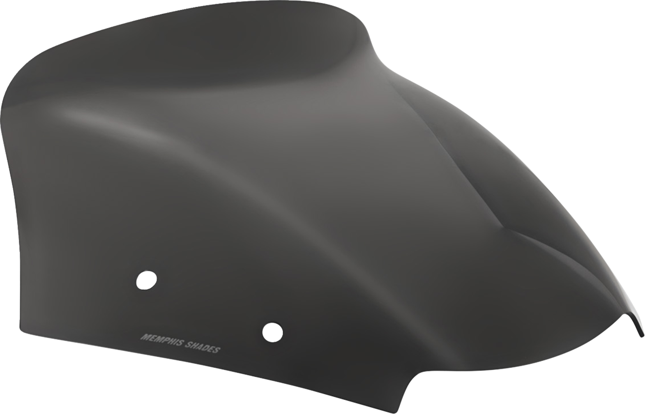 MEMPHIS SHADES Spoiler Windshield - 6" - Dark Black Smoke - FLTR MEP88410