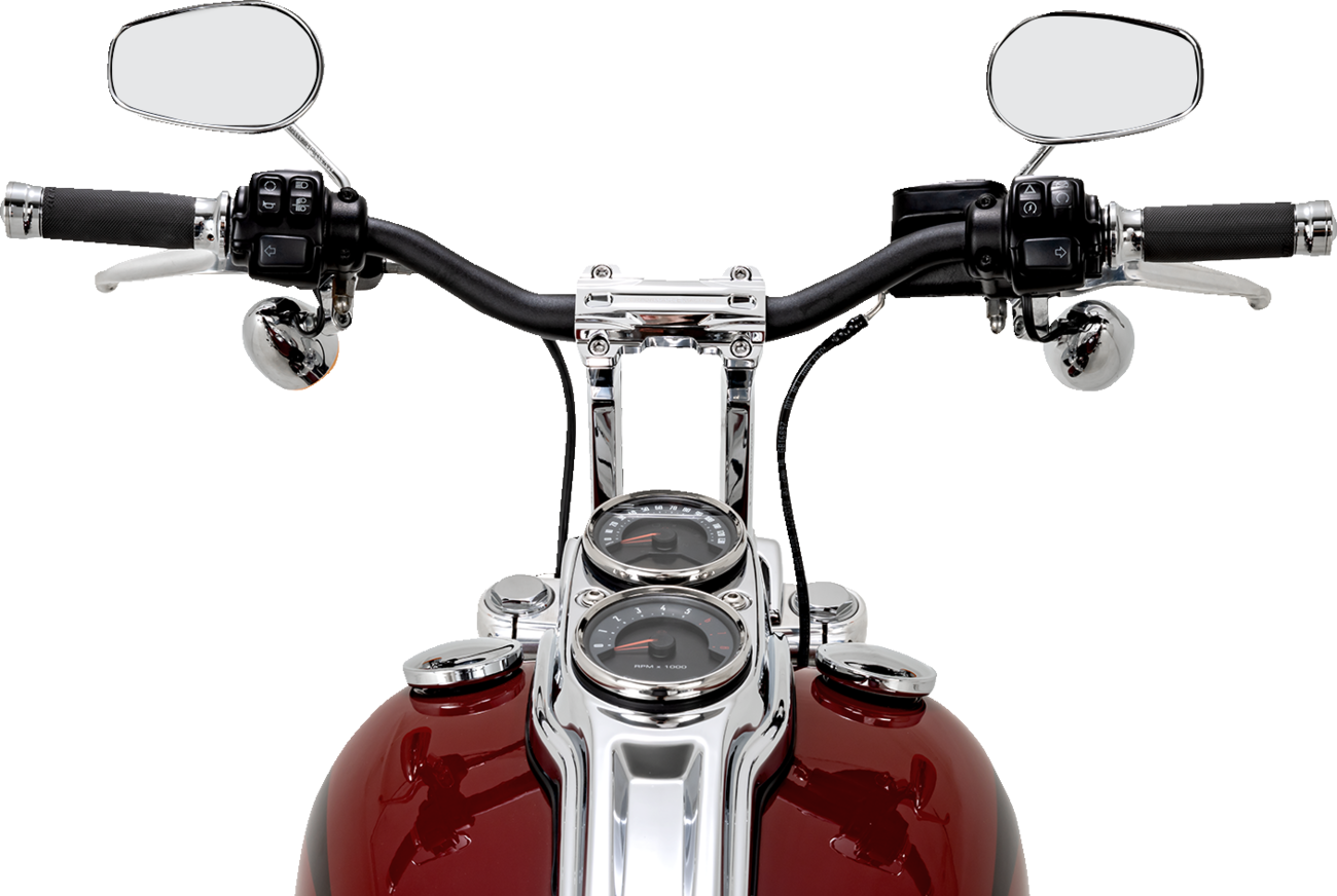 PERFORMANCE MACHINE (PM) Phatbar & Riser Kit - Internal Wiring - Chrome