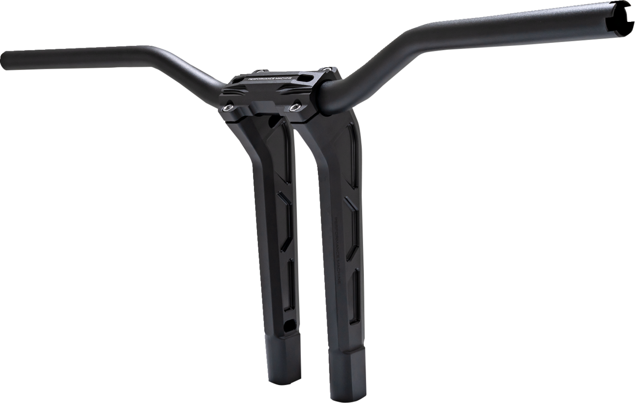 PERFORMANCE MACHINE (PM) Phatbar & Riser Kit - Internal Wiring - 11-1/2" - Black Ops 0208-2197M-SMB