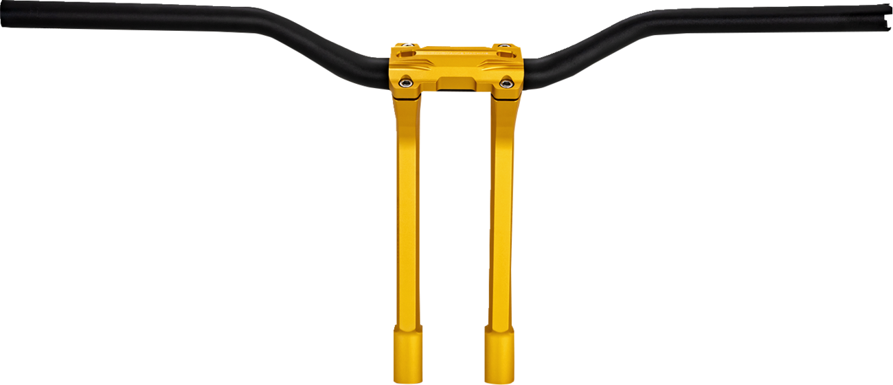 PERFORMANCE MACHINE (PM) Phatbar & Riser Kit - Internal Wiring - 11-1/2" - Gold Ops 0208-2197M-SMG