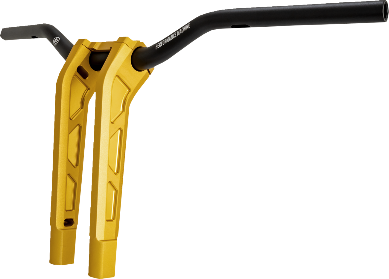 PERFORMANCE MACHINE (PM) Phatbar & Riser Kit - Internal Wiring - 11-1/2" - Gold Ops 0208-2197M-SMG