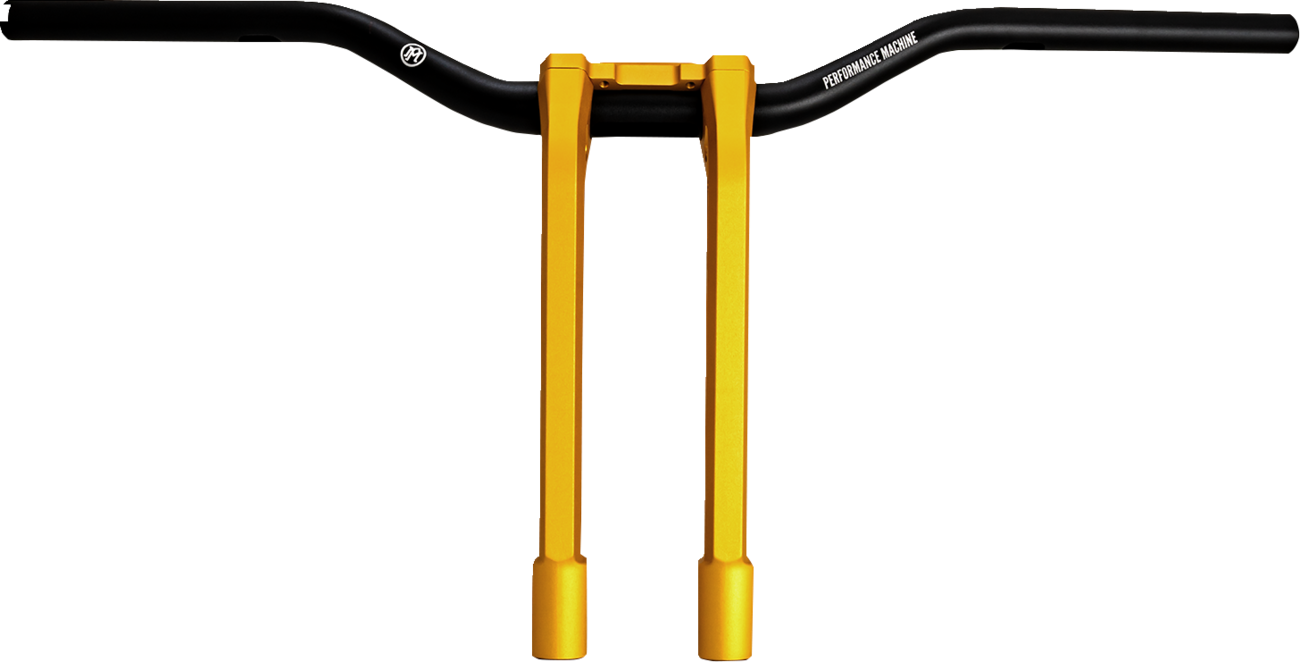 PERFORMANCE MACHINE (PM) Phatbar & Riser Kit - Internal Wiring - 11-1/2" - Gold Ops 0208-2197M-SMG
