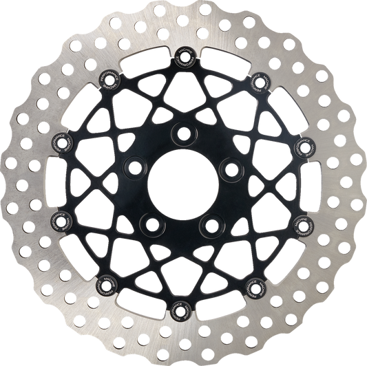 PERFORMANCE MACHINE (PM) Disc Carr Speedstar - 320 mm X .20 FF - Front - Black Anodized 0133-2608S-B