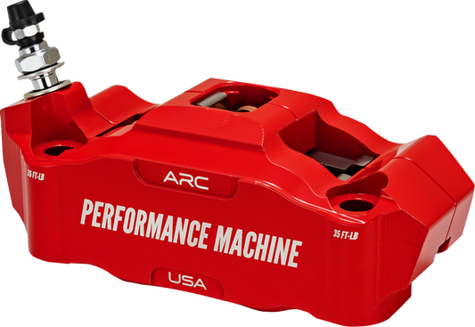 PERFORMANCE MACHINE (PM) Radial Mount Caliper - Front Left - Red 0052-2427-RC