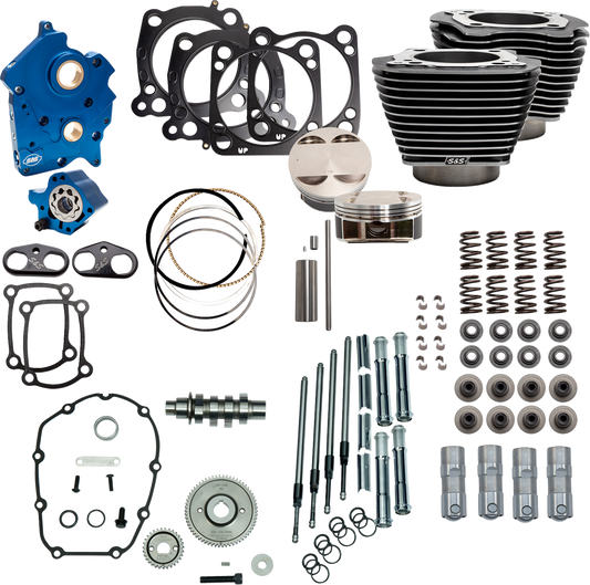 S&S CYCLE Power Pack - 4.500" Stroke - Oil Cooled - Black Granite w/Highlights - M8 310-1110C