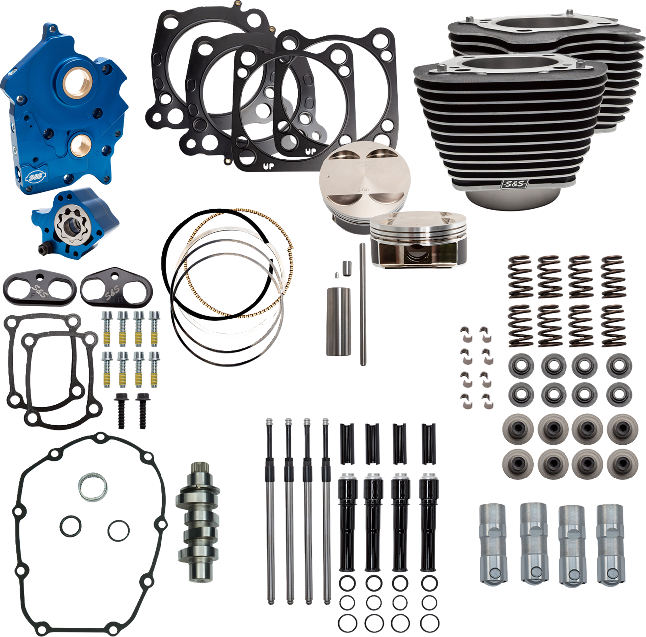 S&S CYCLE Power Pack - 4.375" Stroke - Oil Cooled - Black w/Highlights - M8 310-1056C