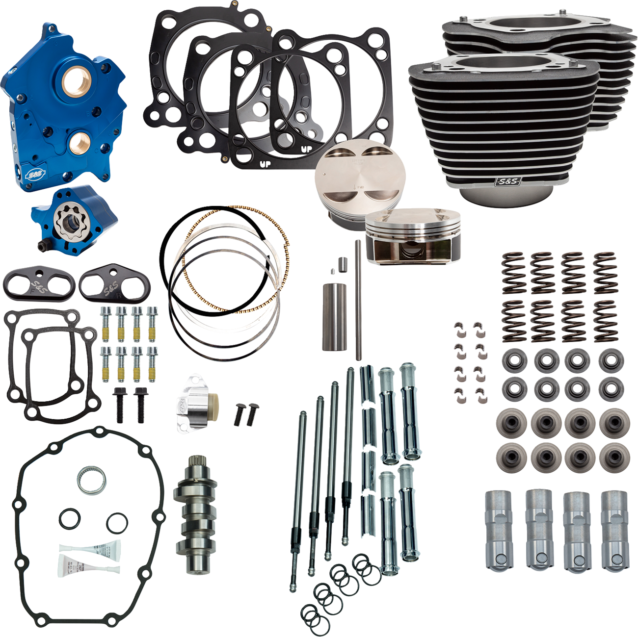 S&S CYCLE Power Pack - 4.375" Stroke - Oil Cooled - Black w/o Highlights - M8 310-1052C