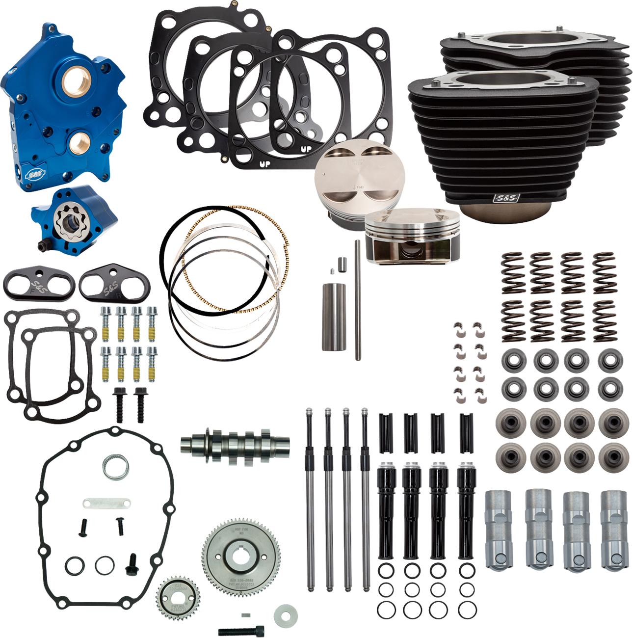 S&S CYCLE Power Pack - 4.375" Stroke - Oil Cooled - Black Granite w/Highlights - M8 310-1059C