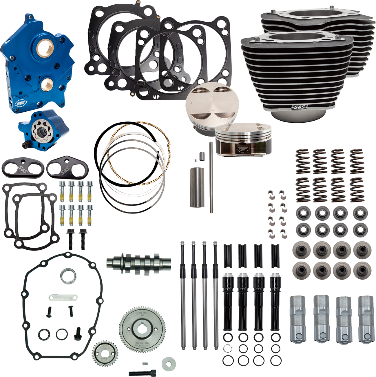 S&S CYCLE Power Pack - 4.375" Stroke - Oil Cooled - Black w/Highlights - M8 310-1058C