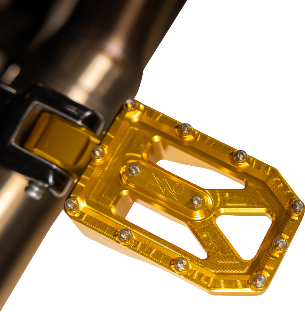 THRASHIN SUPPLY CO. Aggressor Foot Pegs - Rear - Gold - HD '72-'25 TSC-2022-5-D