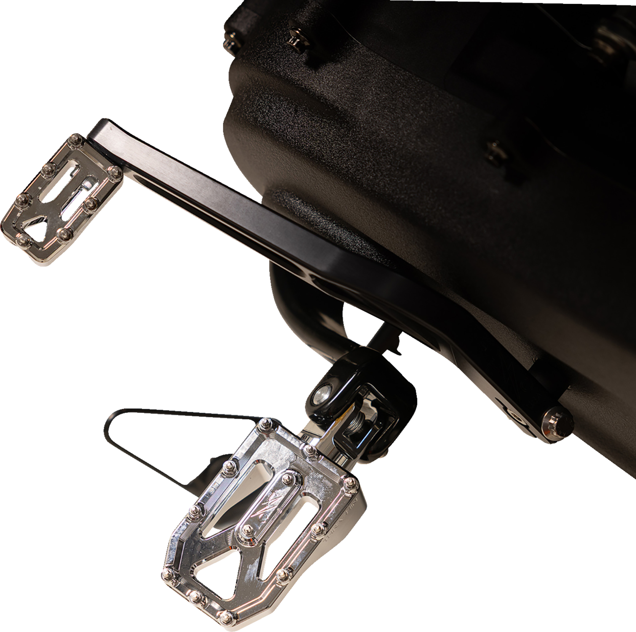 THRASHIN SUPPLY CO. Aggressor Foot Pegs - Rear - Chrome - HD '72-'25 TSC-2022-3-D