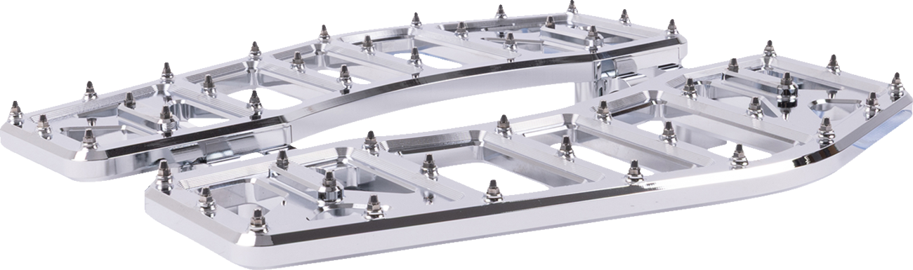 THRASHIN SUPPLY CO. Aggressor Floorboards - Chrome TSC-2219-3