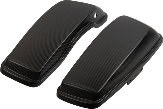 SLYFOX Carbon Matte Saddlebag Lids for FL 2014-2023 – Part Number 1020-SBLC-M