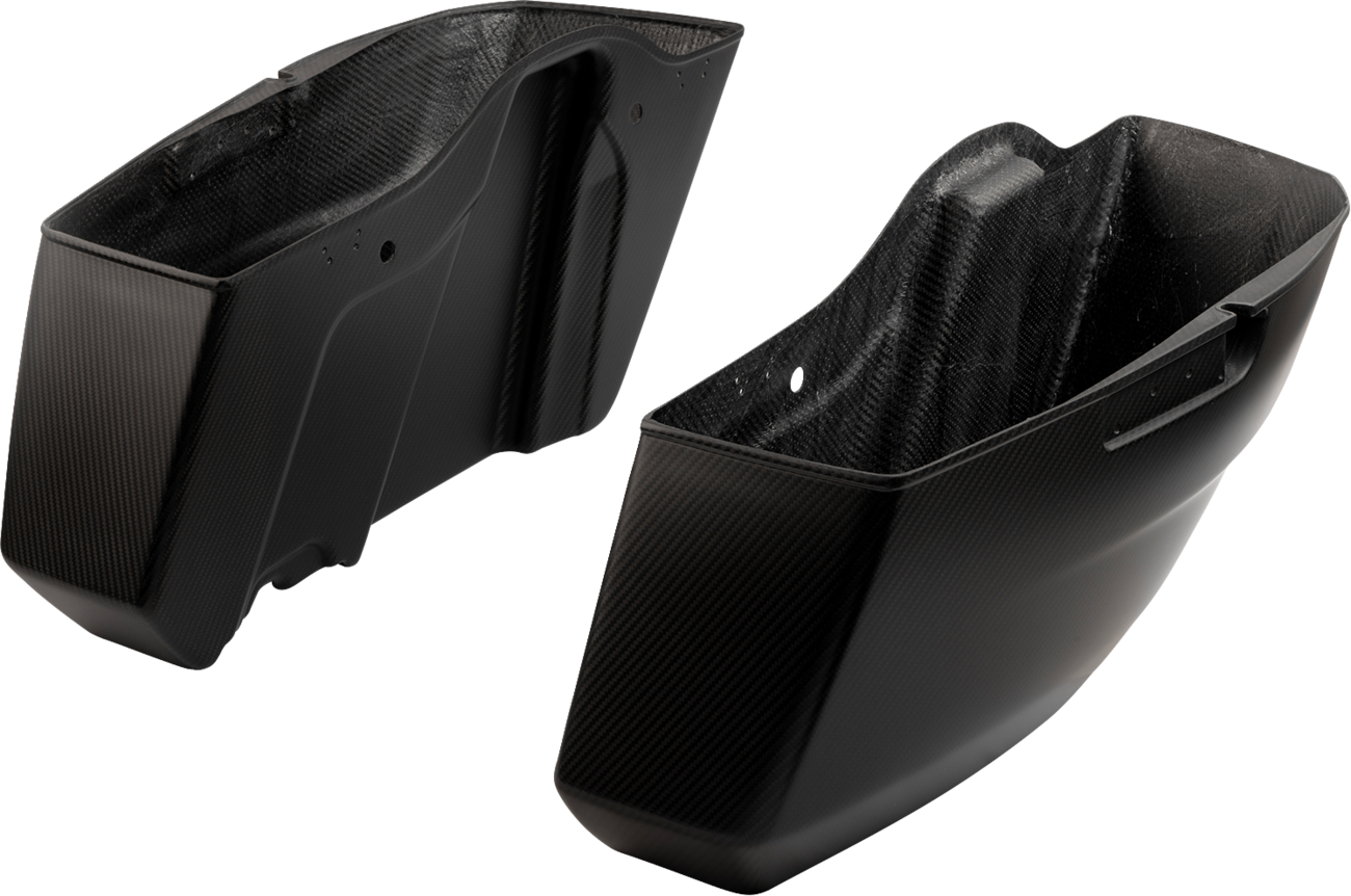 SLYFOX Carbon Matte Saddlebag Bottoms for FL 2024-2025 | Part No. 1022-SBTC-M