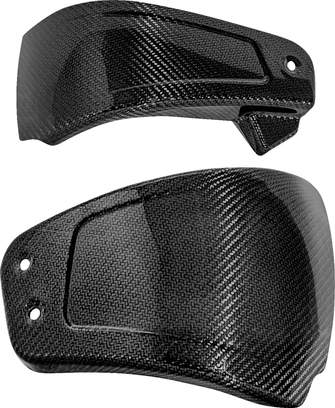 SADDLEMEN Carbon Fiber Side Cover CF-825-001 - Gloss Finish, Aerospace Grade 3K & 12K Twill Pre-Preg