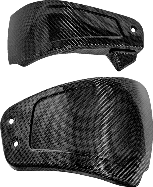 SADDLEMEN Carbon Fiber Side Cover CF-825-001 - Gloss Finish, Aerospace Grade 3K & 12K Twill Pre-Preg