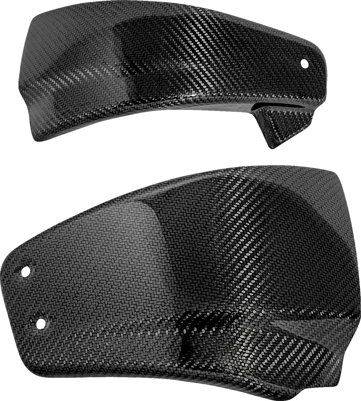 SADDLEMEN Carbon Fiber Side Cover CF-818-001 for Motorcycle - Gloss Finish