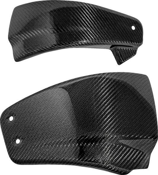SADDLEMEN Carbon Fiber Side Cover CF-818-001 for Motorcycle - Gloss Finish